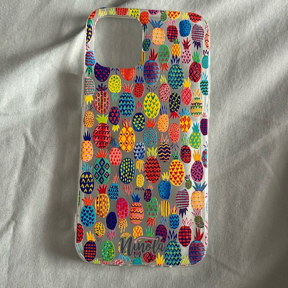 NWOT Ninola  pineapple iPhone 12 mini phone case.